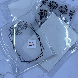 Four (4) Embossing Folders (item 17)